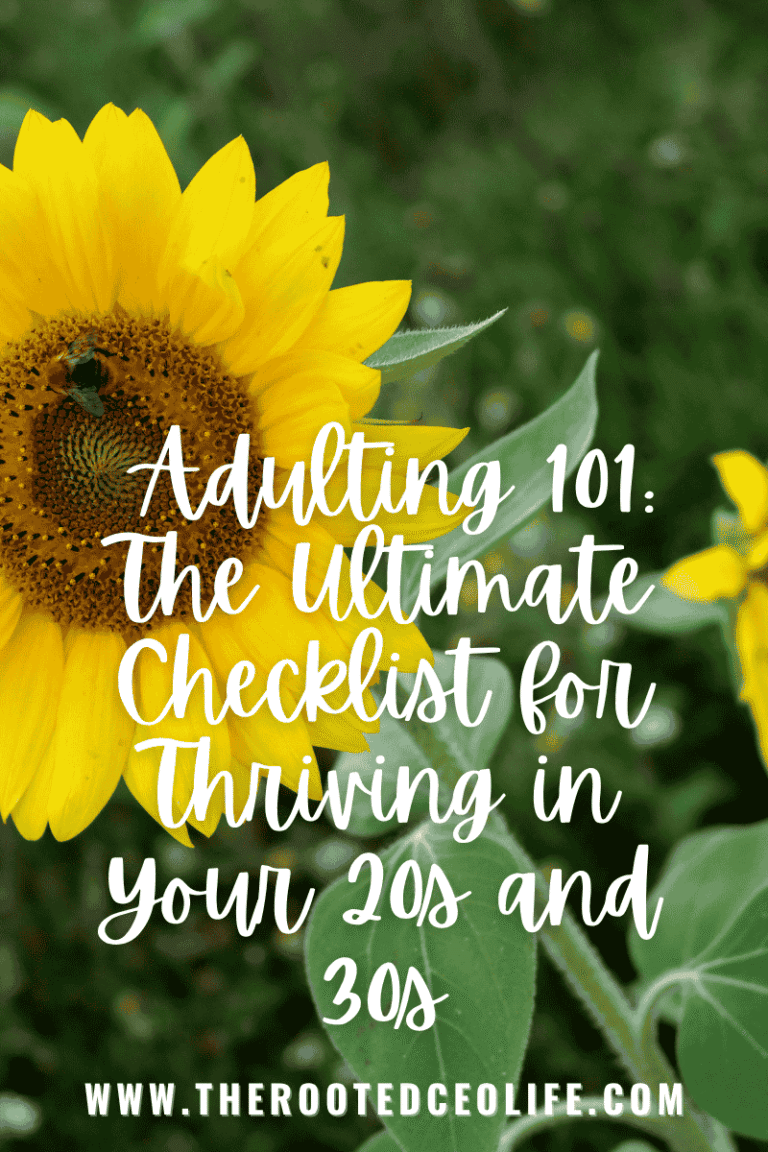 Adulting 101:  The Ultimate Checklist for Thriving in Your 20s and 30s