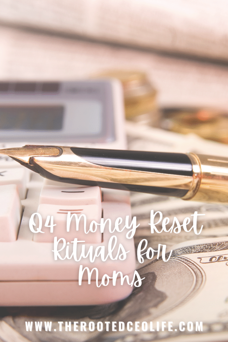 Q4 Money Reset Rituals for Moms
